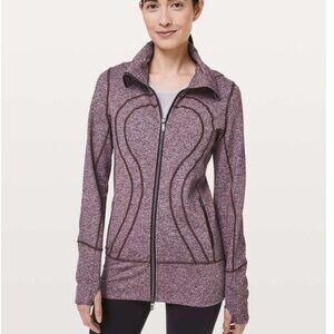 Lululemon Stride Jacket II Heathered Black Cherry‎ size 6